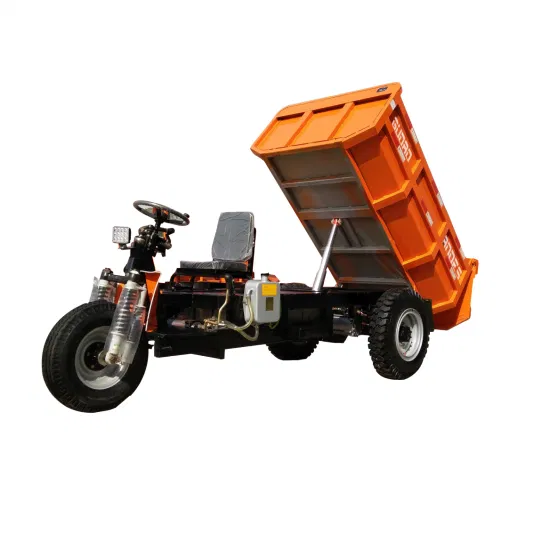 Triciclo eléctrico de tres ruedas para minería subterránea / Minería Dumper /2 toneladas Triciclo Diesel Moto/Construcción Mini Dumper/Triciclo agrícola