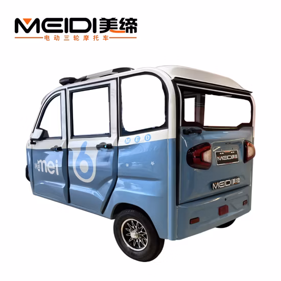 Triciclo eléctrico 1200W 1500W 1800W Triciclo cerrado automático solar